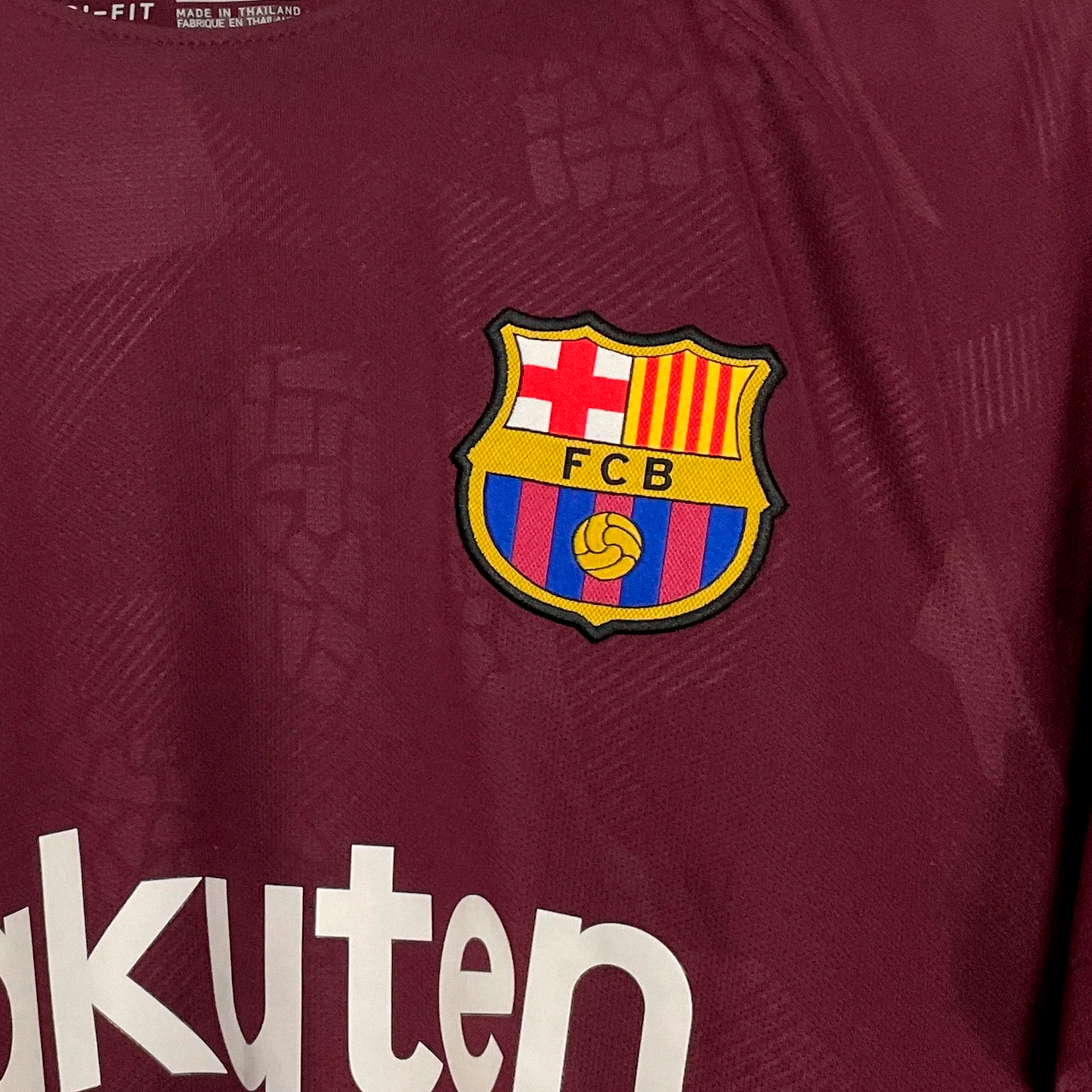 FCB Barça Tercera UCL 2017/2018 Retro Vintange