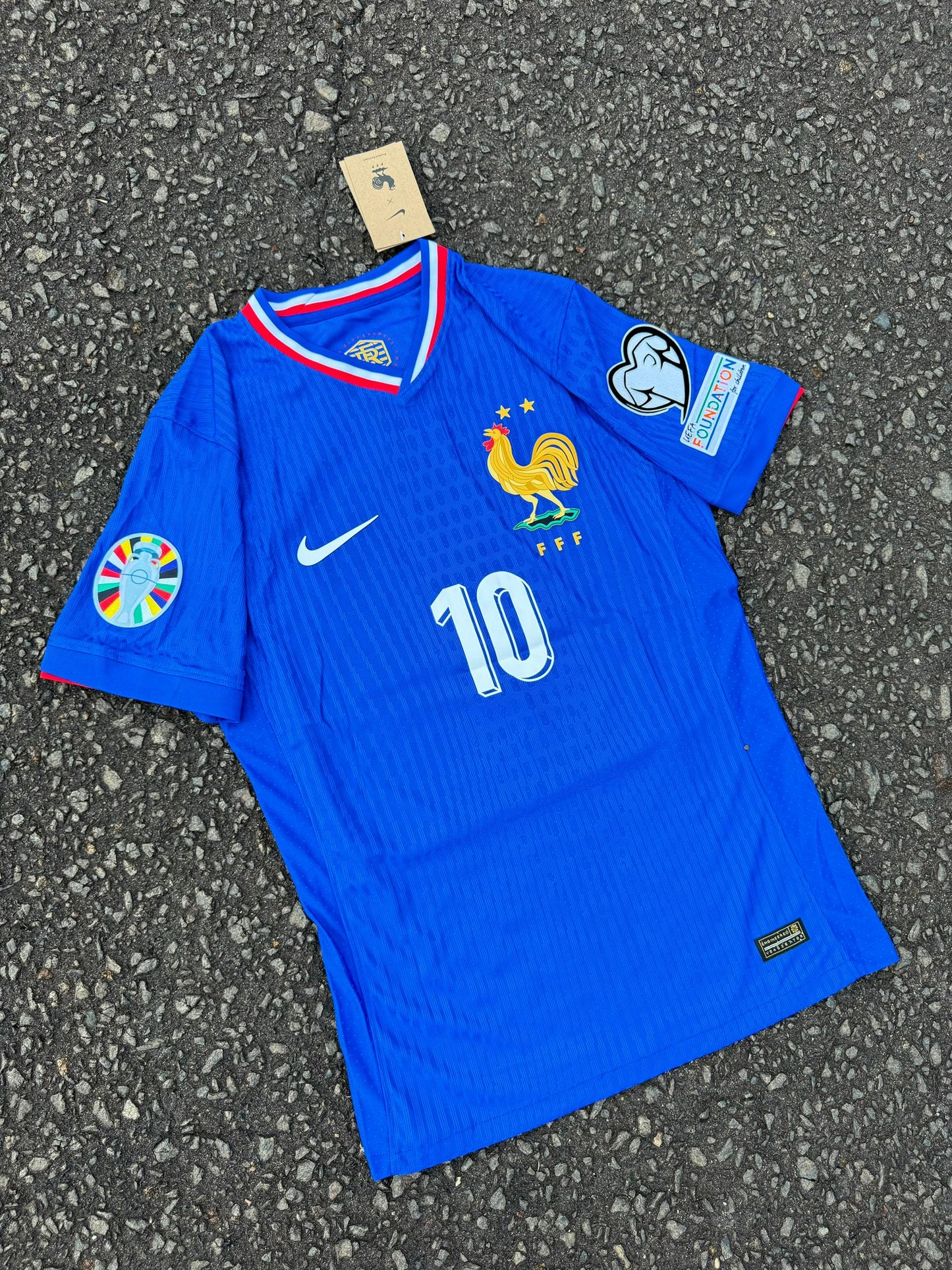 Francia Local Azul Versión Jugador Eurocopa 2024