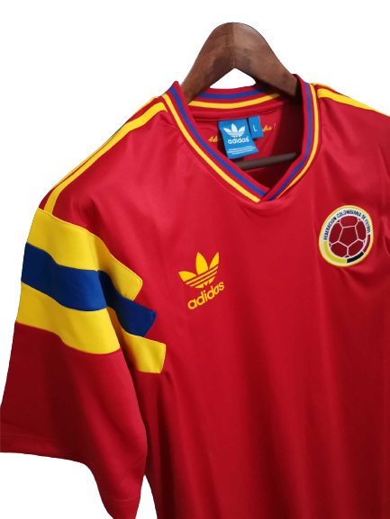 Colombia Visitante Copa Mundial 1990 Retro