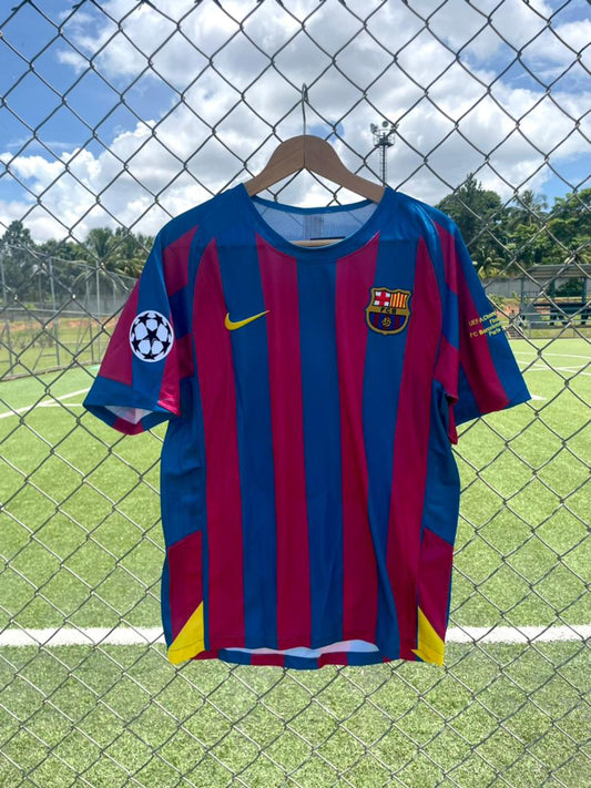 Barcelona Home Ronaldinho Champions 2006 Retro 