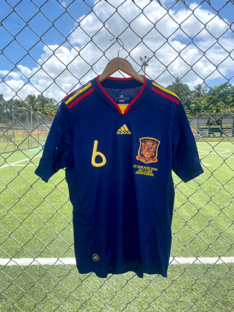 Spain Away Iniesta 2010 Retro 