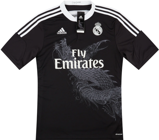 Real Madrid Black Dragon 2014 Short Sleeve Retro