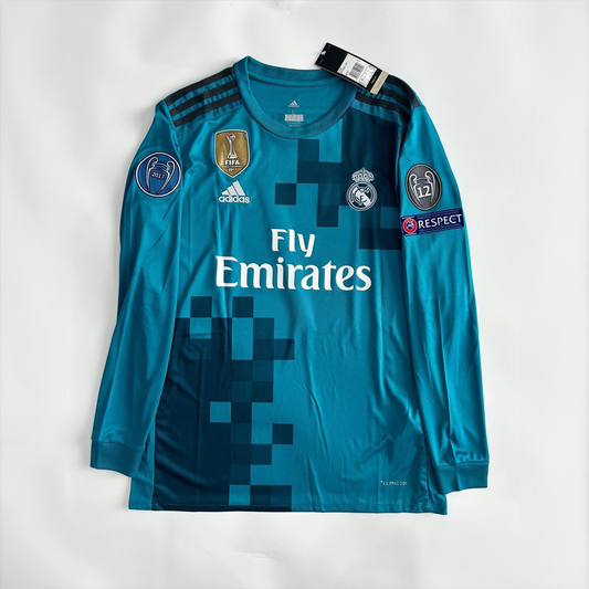 Real Madrid Third Kit 2017/2018 Retro Long Sleeve