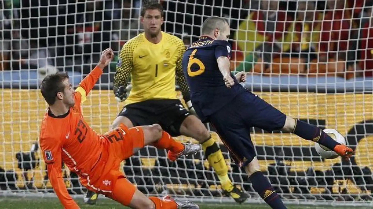 España Visitante Iniesta 2010 Retro